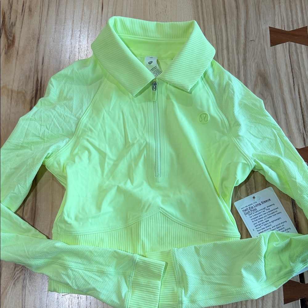 lululemon Half-Zip Golf Polo in Faded Zap